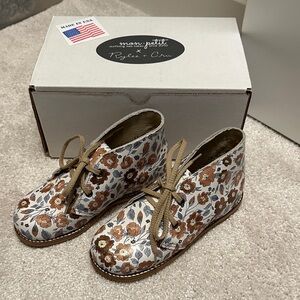 Mon Petit Shoes x Rylee + Cru Floral Leather Boots